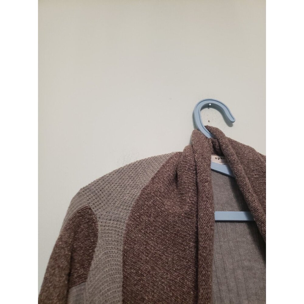 Sparrow Womens S Cardigan Open Front Cropped Back Anthropologie Waterfall Gray - Picture 4 of 6